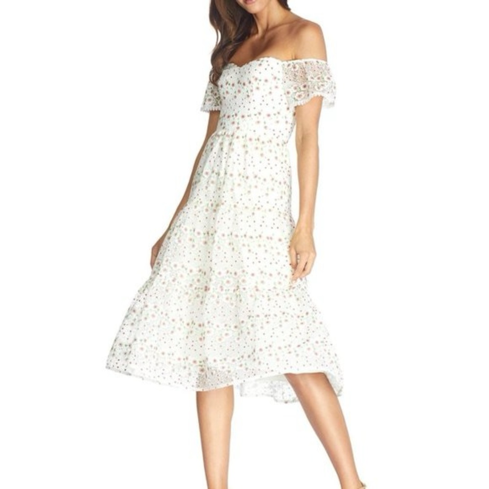 Dress the Population River Dress Tiered Floral Midi